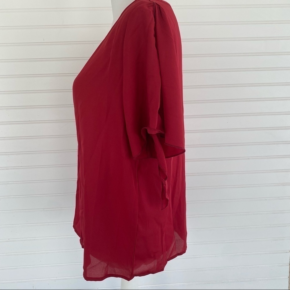 Open cold shoulder Blouse Size Large - Picture 2 of 8